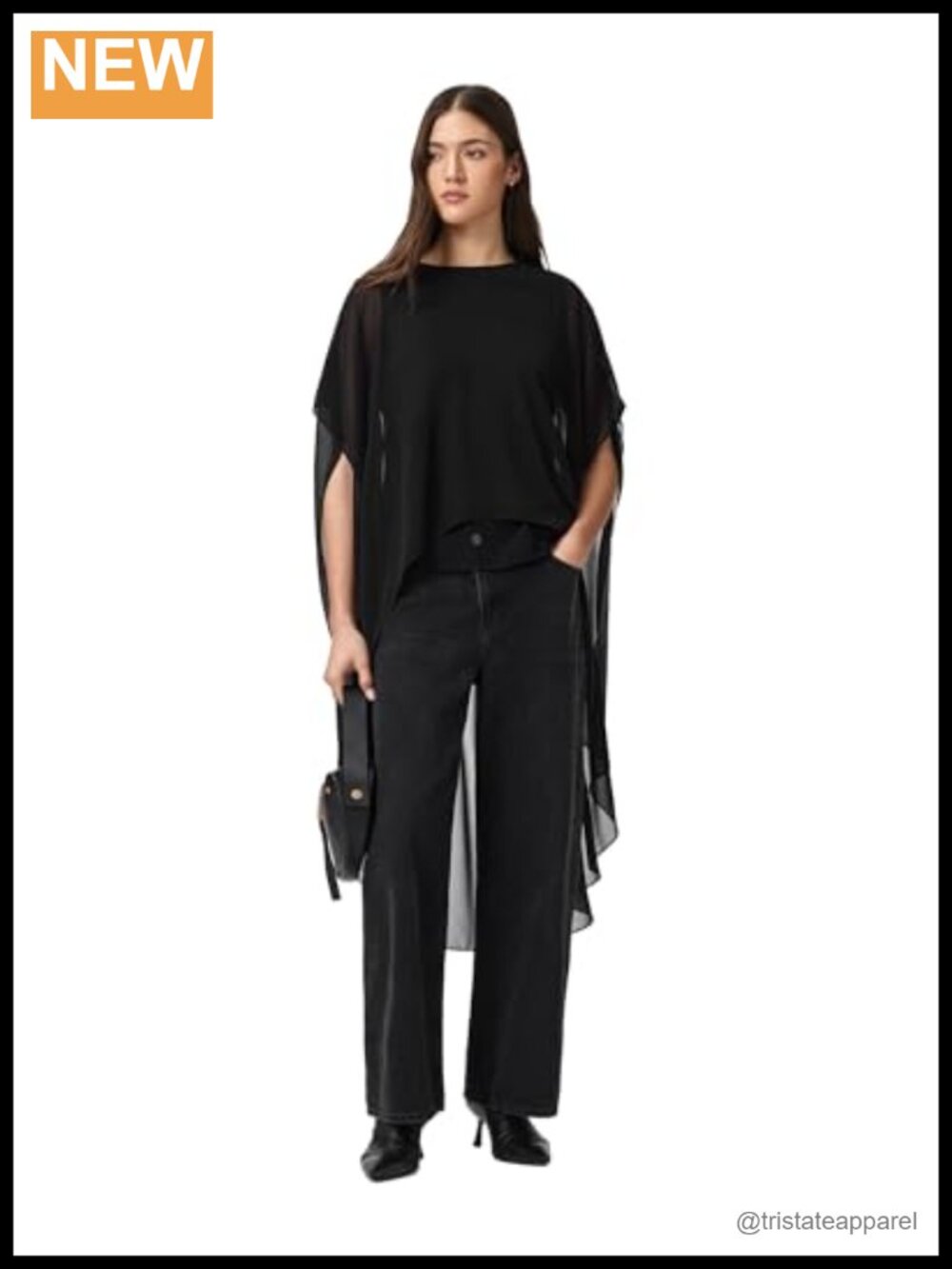 Sheer Sleeveless High Neck Blouse
